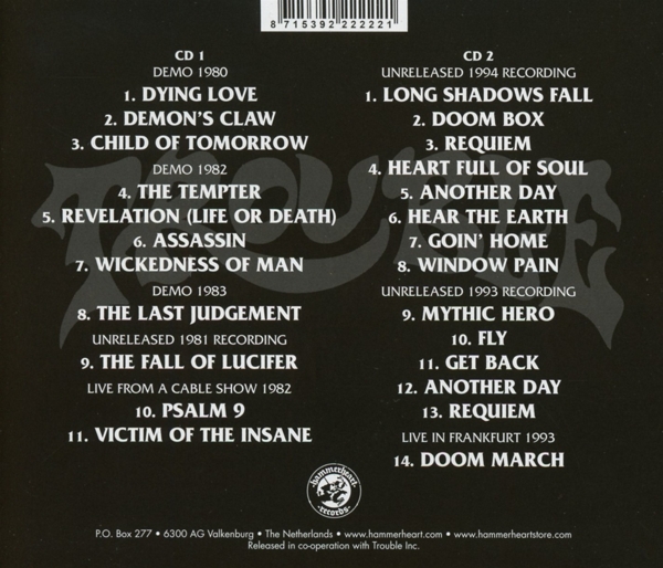 REVELATION OF THE INSANE (Rarities & Demos) 1