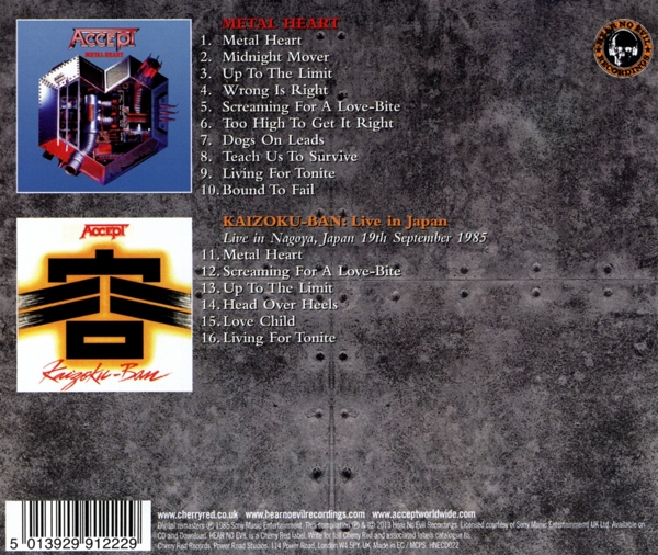 Metal Heart/ Kaizoku-Ban (Live In Japan) 1