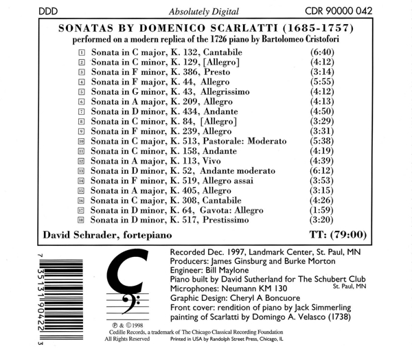 Scarlatti On Fortepiano 1