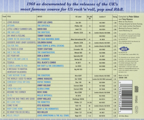 The London American Label Year By Year-1964 1
