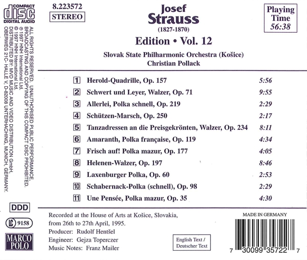 Josef Strauss-Edition Vol.12 1