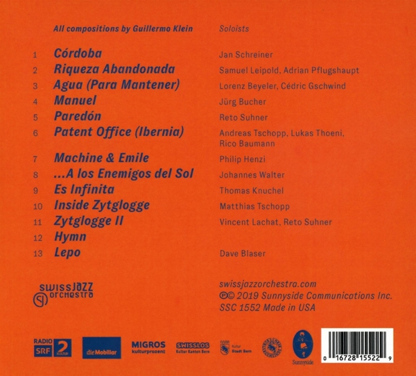 Swiss Jazz Orchestra & Guillermo Klein 1