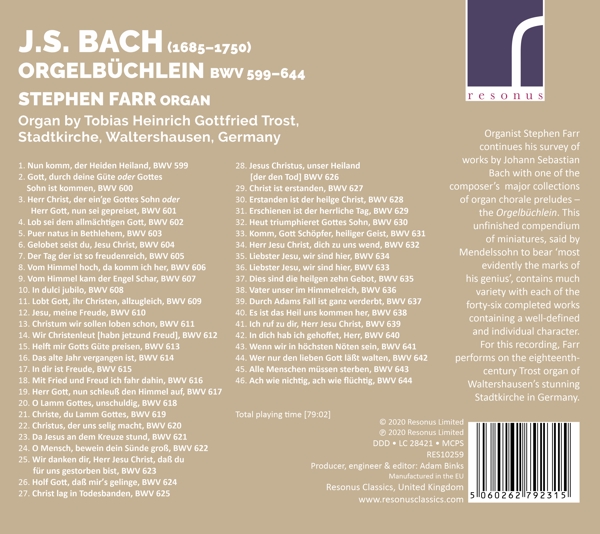 Orgelbüchlein, BWV 599 644 1