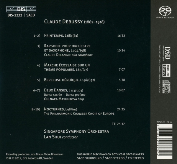 Lan Shui / Singapore Symphony Orchestra 1