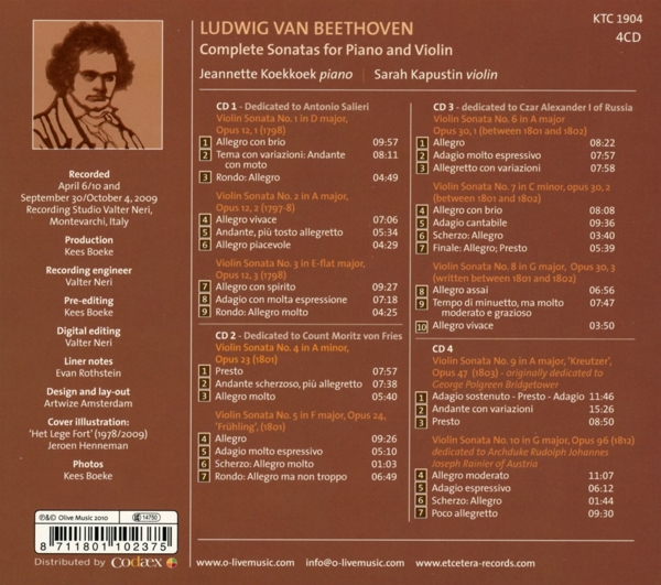 Sämtliche Sonaten Violine & Klavier 1