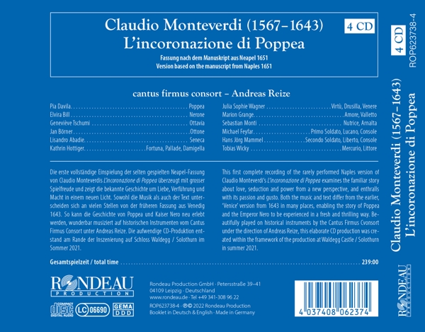 Claudio Monteverdi: Lincoronazione di Poppea 1