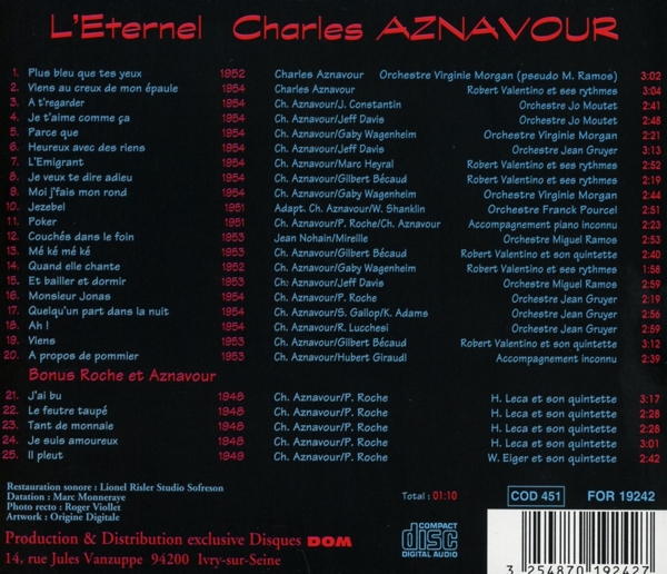 L\'Eternel Charles Aznavour 1