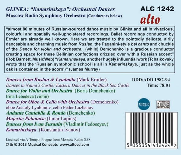 Kamarinskaya-Tänze für Orchester 1