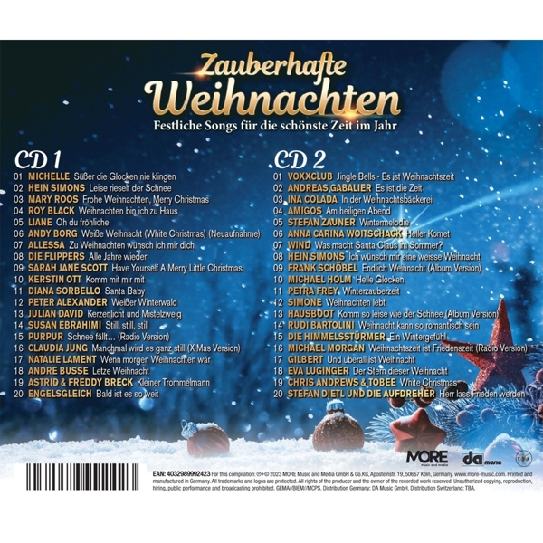 Zauberhafte Weihnachten - Festliche Songs für die 1