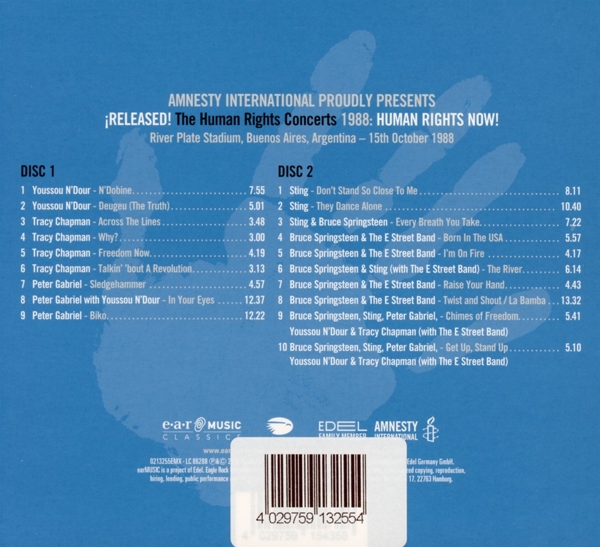 Released! The Human Rights Concerts 1988 1