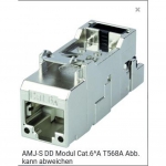 Teleg�rtner - Modul, AMJ-S DD, CAT6A, TP/LSA, Snap-In, 2-Pack, (Keystone), T568B,