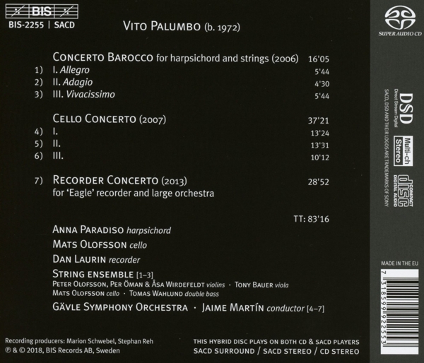 Laurin/ Paradiso/ Olofsson/ Martin/ GävleSO/ Streicher 1