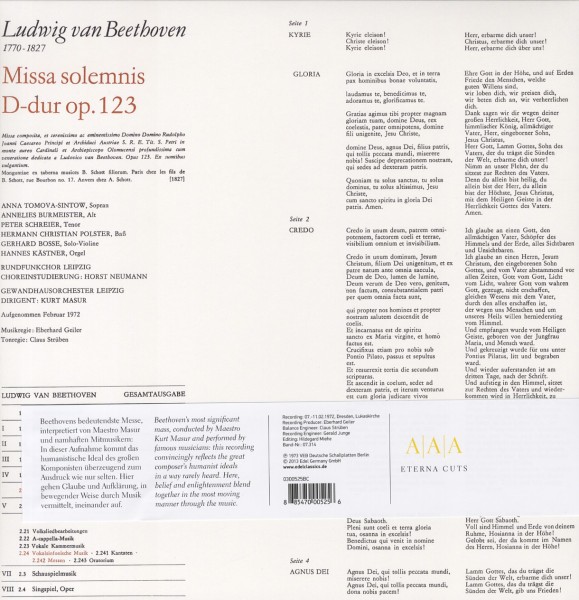 Missa Solemnis D-Dur op.123 1