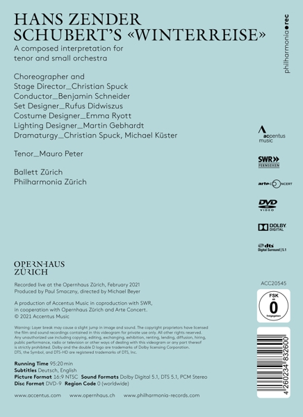 Mauro Peter / Benjamin Schneider / Philharmonia Z& 1