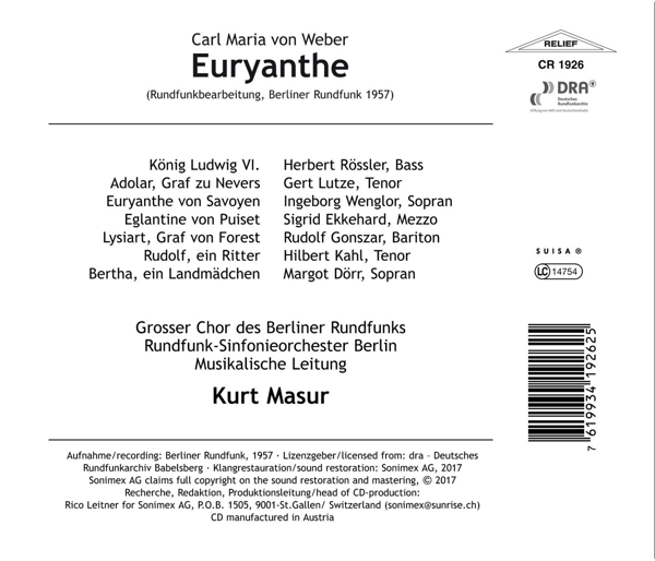 Euryanthe (Rundfunkbearbeitung, 1957) 1