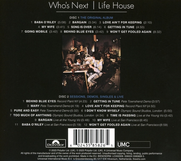 Who\'s Next : Life House (2CD) 1