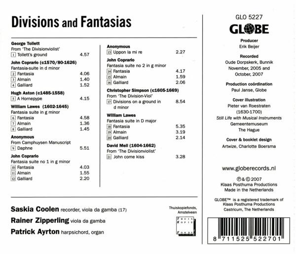 Divisions And Fantasias 1