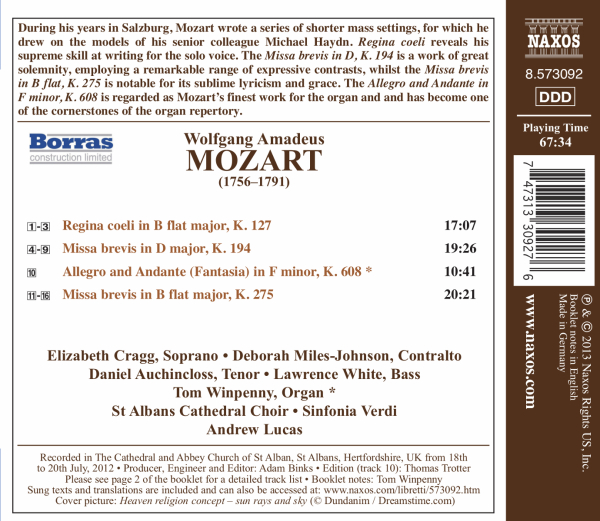 Missae Brevis D-Dur+ B-Dur/ Regina Coeli 1
