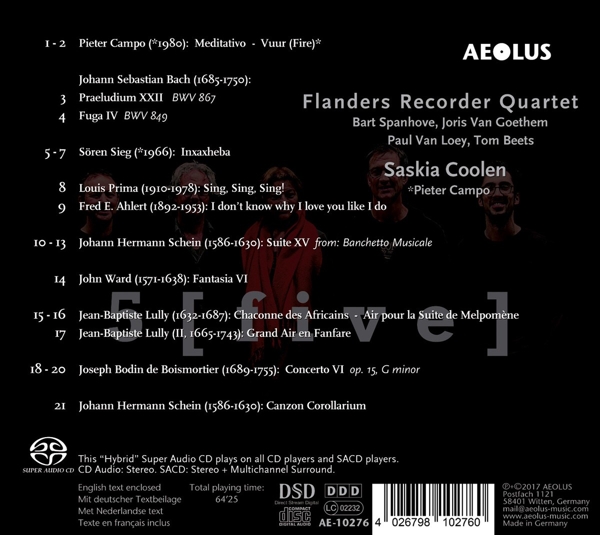 Saskia Coolen / Flanders Recorder Quartet 1