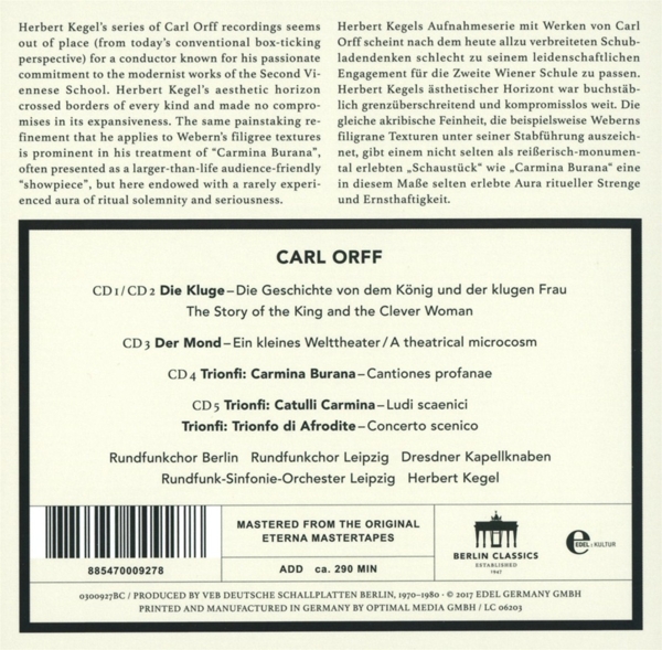 Est.1947-Carl Orff Edition (Remaster) 1