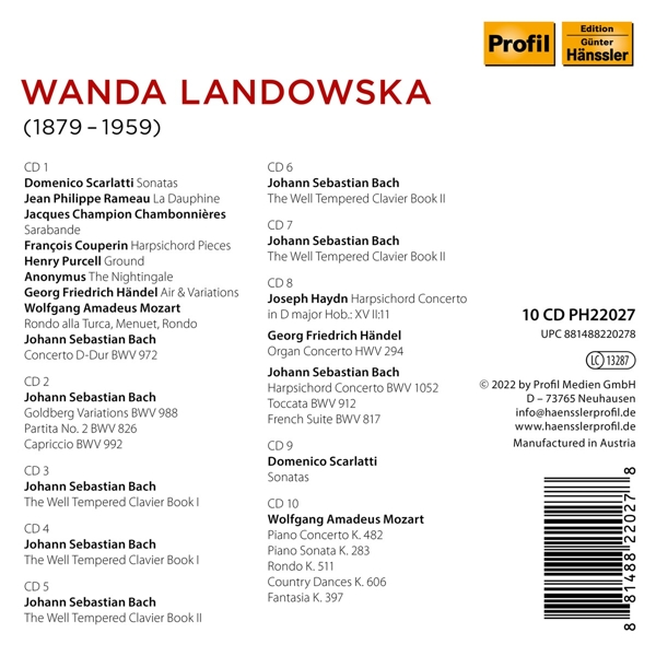 Wanda Landowska Edition 1