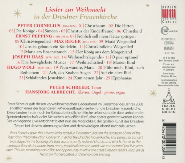 Lieder Zur Weihnacht In Der Dresdner Frauenkirche 1