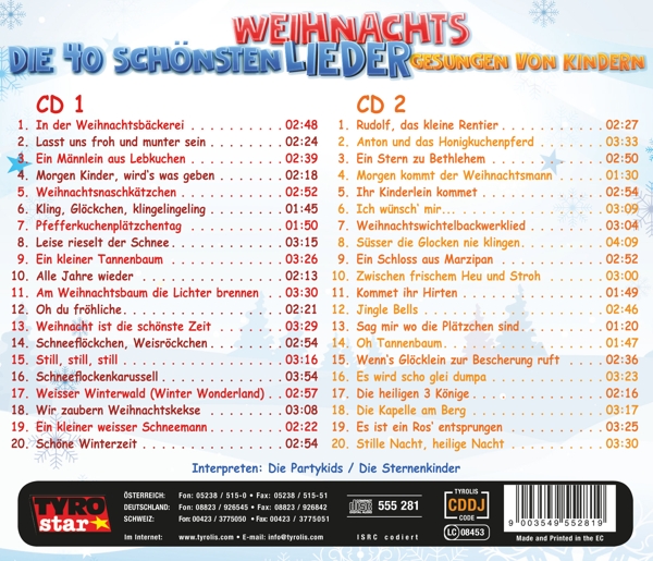 Die 40 schönsten Weihn.lieder gesungen v.Kindern 1
