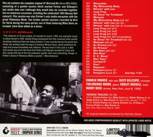 Bird And Diz+ 11 Bonus Tracks 1