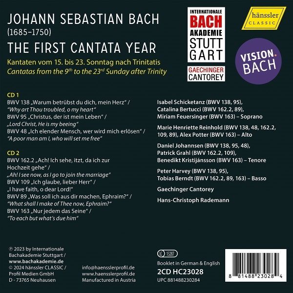 Vision.Bach Vol. 4 - The first Cantata Year 1