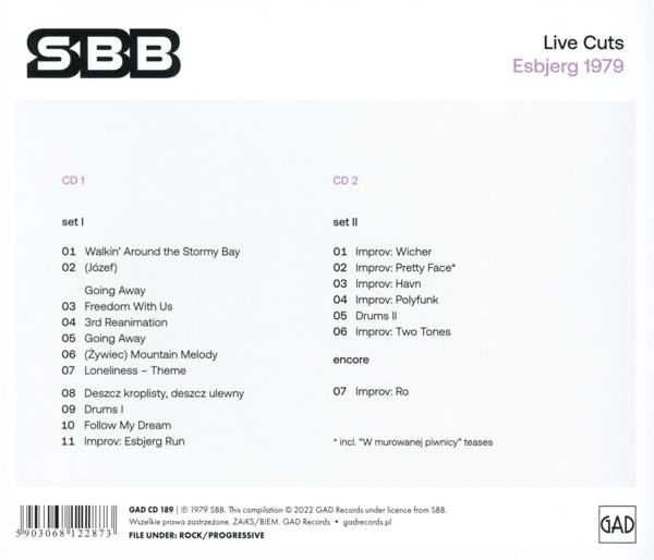 Live Cuts: Esbjerg 1979 (2CD) 1
