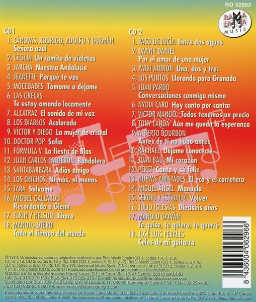 Colección Los Números uno del Pop Espanol 1