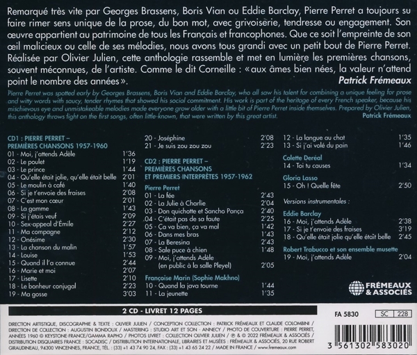 Les Premieres Chansons, 1957-1962 1