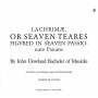 Gambe Di Legno - Lachrimae,or Seaven Teares
