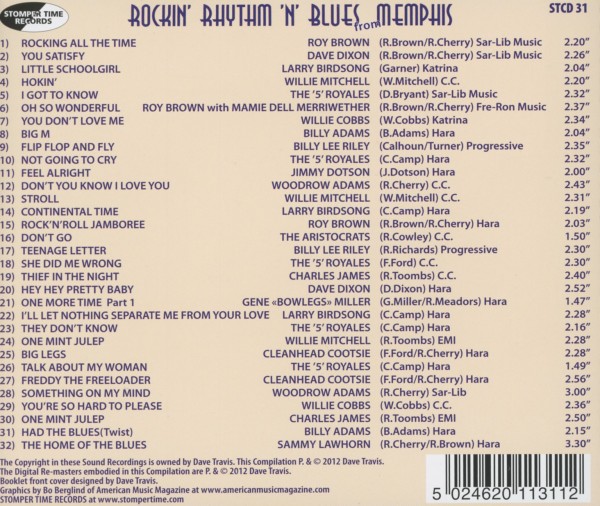 Rockin\' Rhythm \'n\' Blues From Memphis 1