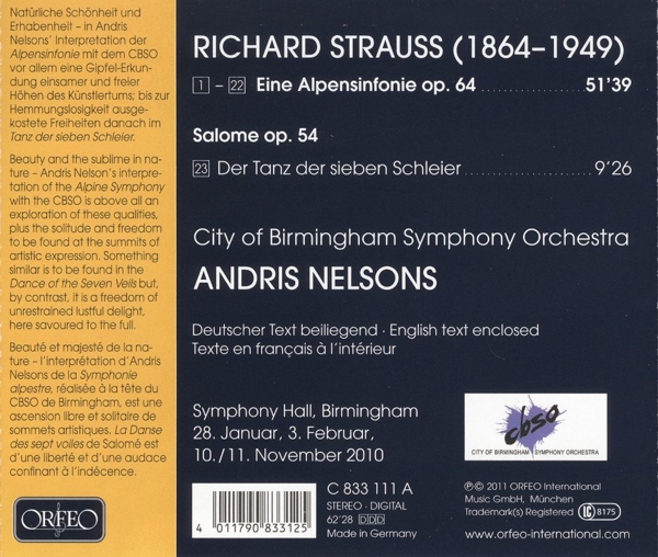 Eine Alpensinfonie, Salomes Tanz op.54 1