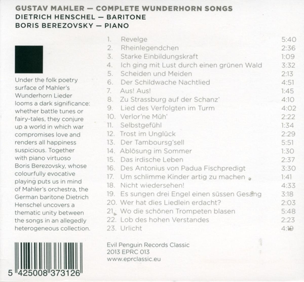 Complete Wunderhorn Songs 1