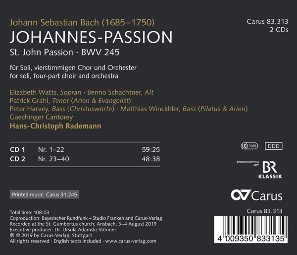 Johannes-Passion BWV 245 1