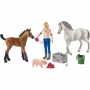 Schleich - Schleich Farm World 42486 Vet visiting Mare and Foal