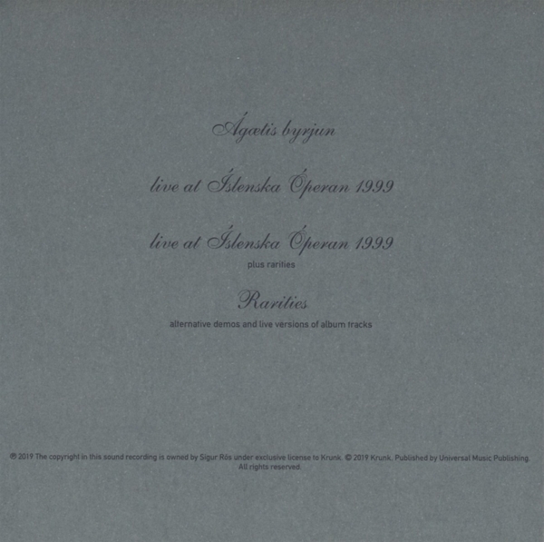 Agaetis byrjun-A Good Beginning 1