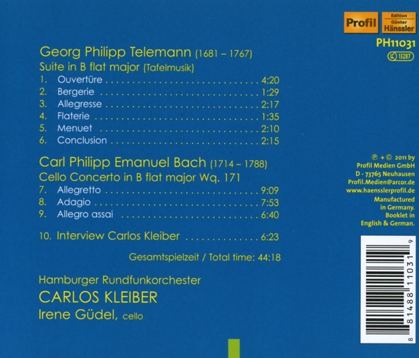 Suite B-Dur/ Cellokonzert 1