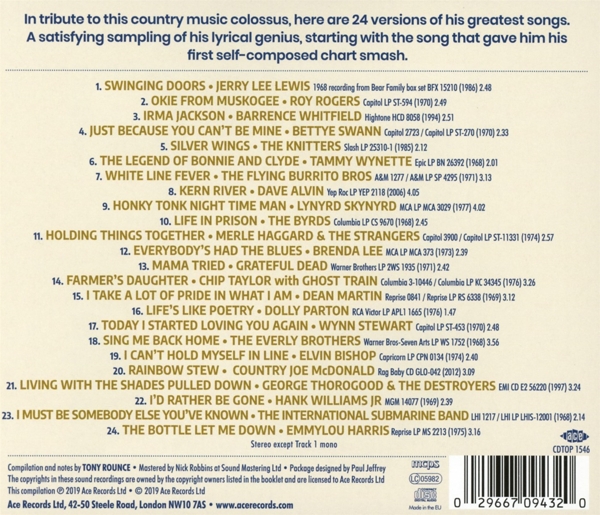 Holding Things Together-The M.Haggard Songbook 1