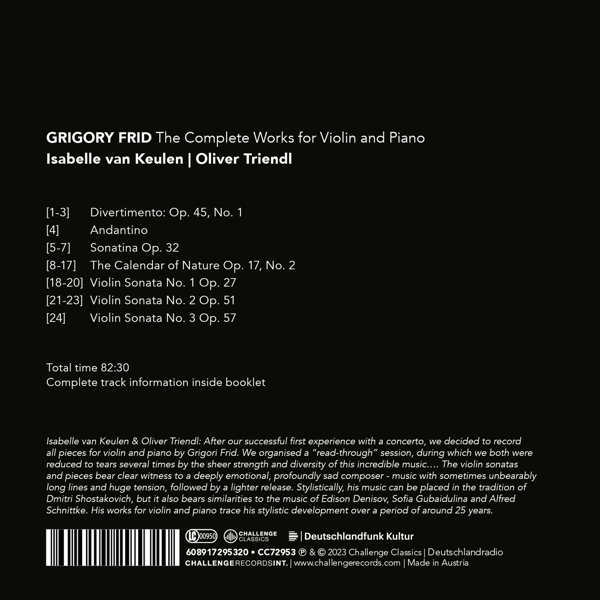 The Complete Works for Violin and Piano 1