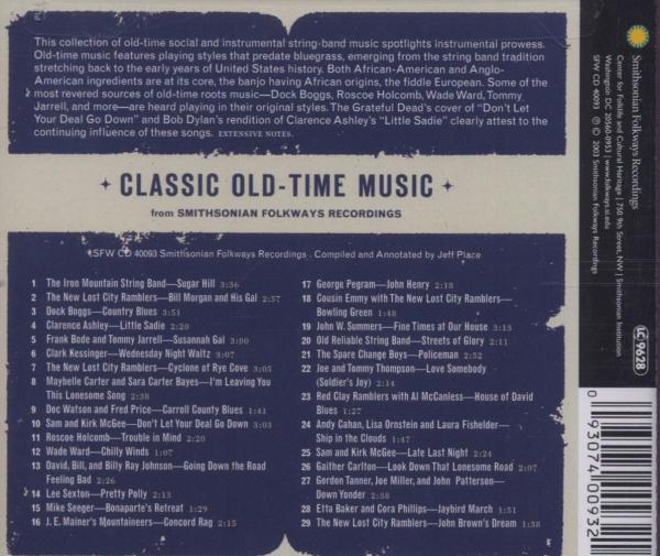 Classic Old-Time Music from Smithsonian Folkways 1