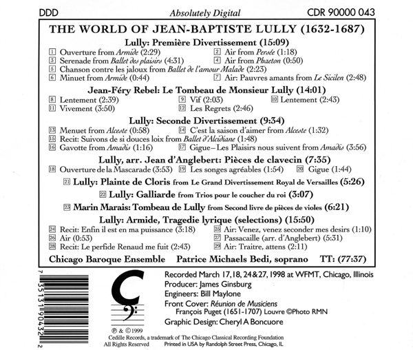 The World Of Lully 1