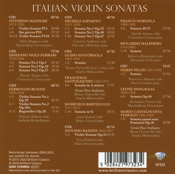Italian Violin Sonatas 1