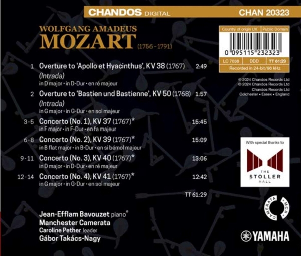 Mozart: Klavierkonzerte Nr. 1-4, Vol. 10 1