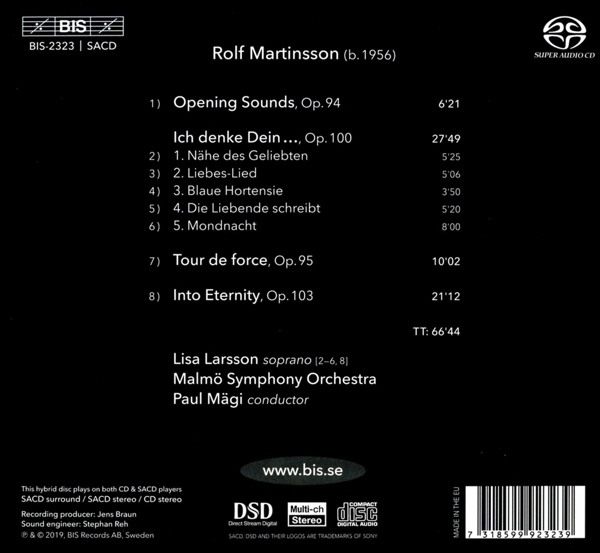 Lisa Larsson / Paul Mägi / Malmö Symphonieorchester 1