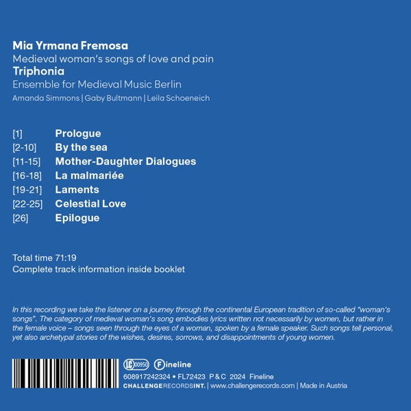 Mia Yrmana Fremosa - Medieval Woman\'s Songs of Lov 1