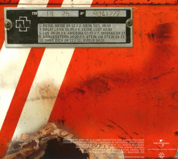 Reise, Reise (Digipak) 1