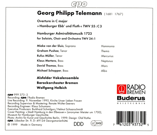 Hamburger Admiralitätsmusik 1723 1